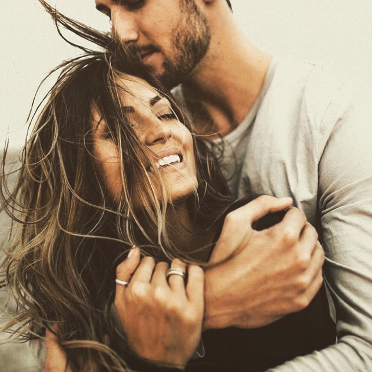 Sensual Couple Embracing